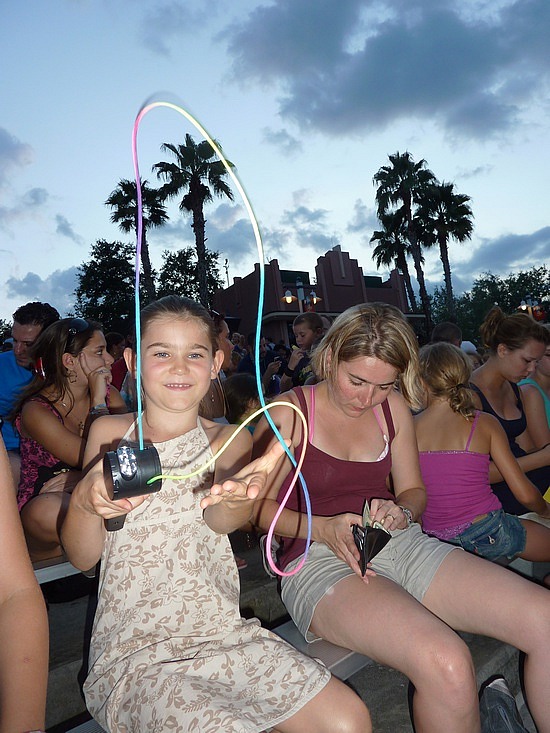 En attente du spectacle Fantasmic!