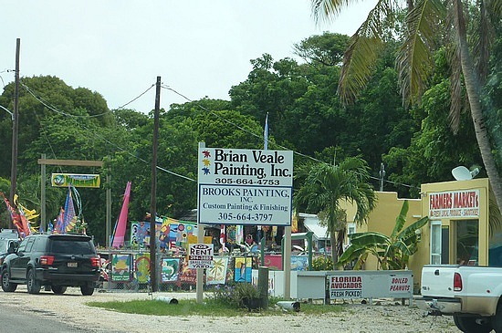 Commerce sur la route des Keys