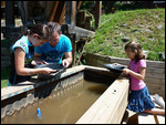 Gold panning à Big Thunder mine