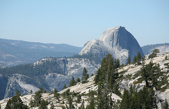 Half dome vue de Olmsted point