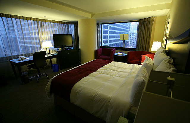 Notre luxueuse chambre au Parc 55 Wyndham