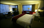 Notre luxueuse chambre au Parc 55 Wyndham