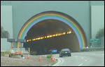 Les tunnels ont des arc-en-ciel à San Francisco