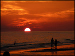 Coucher de soleil à Bowman Beach