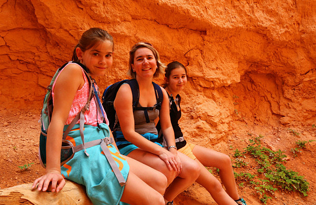 Petite pause dans la Navajo loop trail