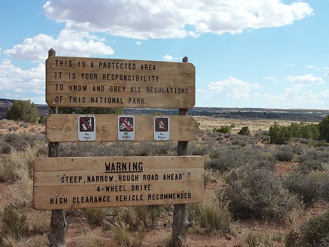 Trailhead de la Shafer Trail