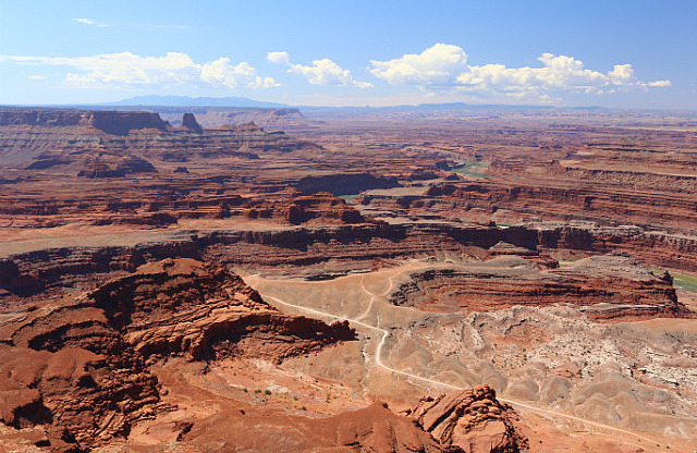 Vue de la Potash road à Dead Horse Point