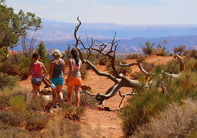 Dans la Skyline Arch Trail