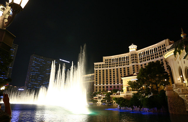 Le Bellagio et ses fontaines