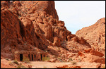 Cabin in valley of fire