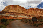 Capitol Reef Grand Wash trail entrance