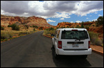 Sur la scenic drive de Capitol Reef