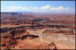 Vue de la Potash road à Dead Horse Point