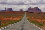 En approche de Monument Valley