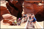 Descente dans le Lower Antelope Canyon