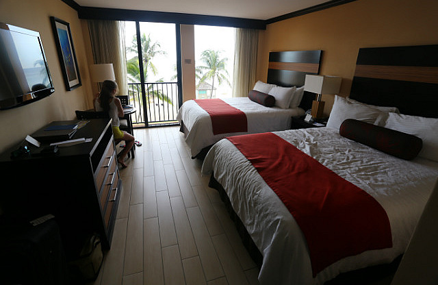 Notre chambre au Wyndham de Deerfield beach