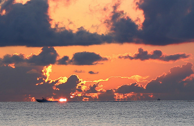 Levé du soleil à Deerfield Beach