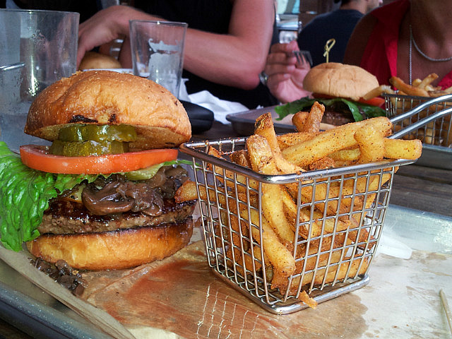 Raging Bull burger