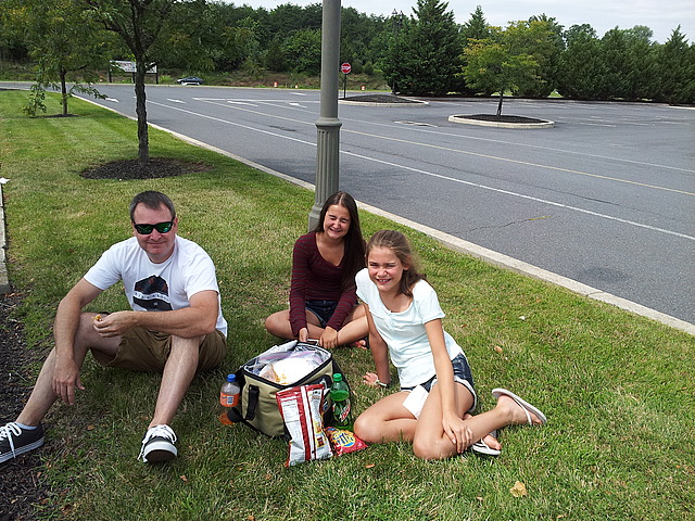 Un pic-nic dans un stationnement Gettysburg